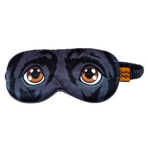 Image of the Eye Mask features realistic puppy eyes and an orange Guide Dogs tag—an ideal gift for any dog lover.